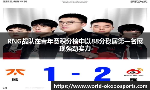 RNG战队在青年赛积分榜中以88分稳居第一名展现强劲实力